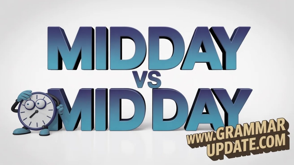 Miodday Midday vs Mid Day Which Spelling Is Correct in Modern English ...