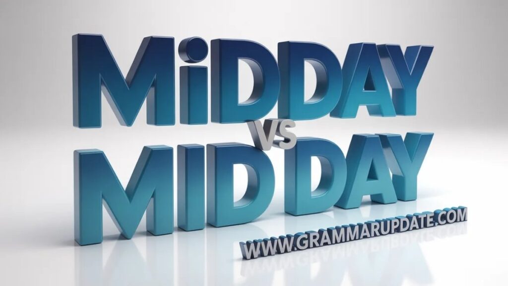 Midday in American English and Australian English