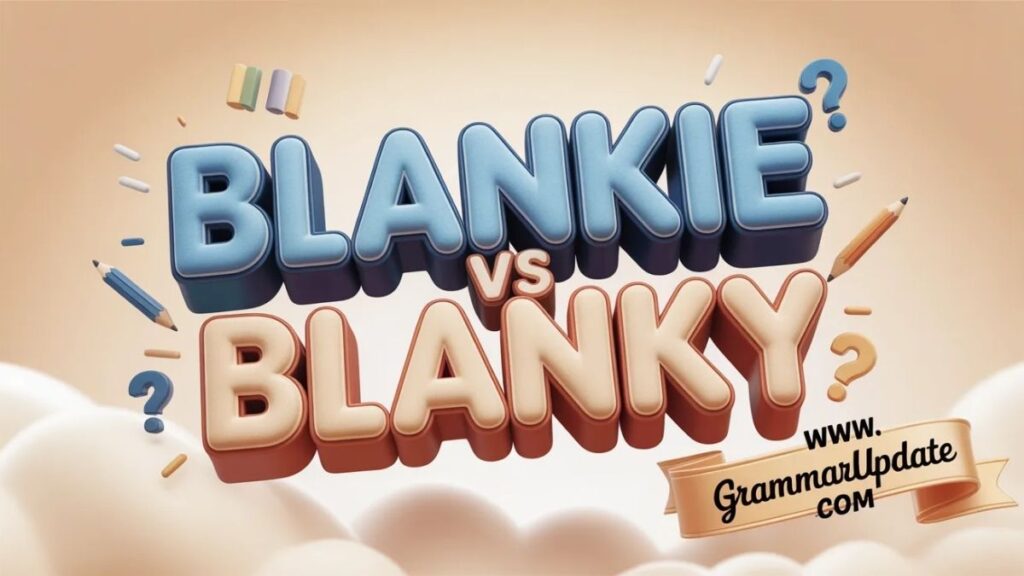 Blankie vs Blanky Difference and Explained