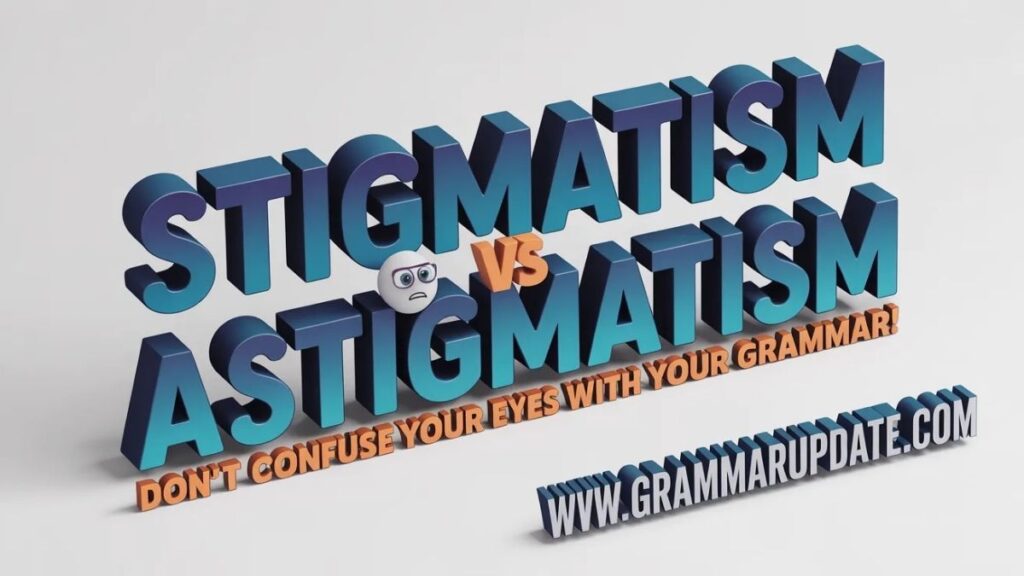 Stigmatism of Eye Meaning and Why It Is Not Medically Correct