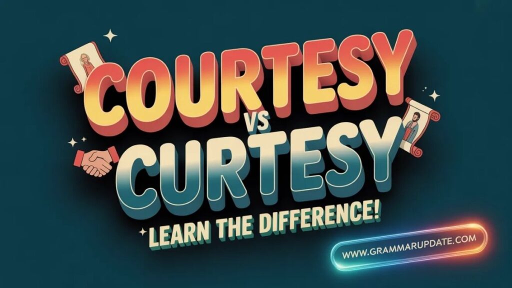 Courtesy vs Curtesy Difference Clear Comparison Table