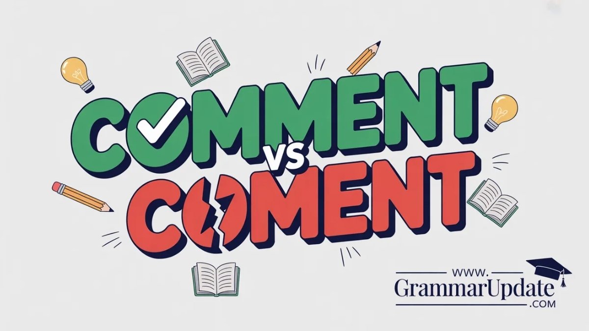 Comment vs Coment Correct Spelling and Usage - Grammar Update