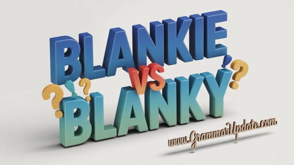 Blankie vs Blanket Difference
