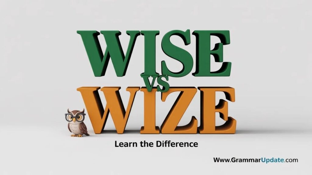 Wise vs Wize Usage and Mistakes Explained