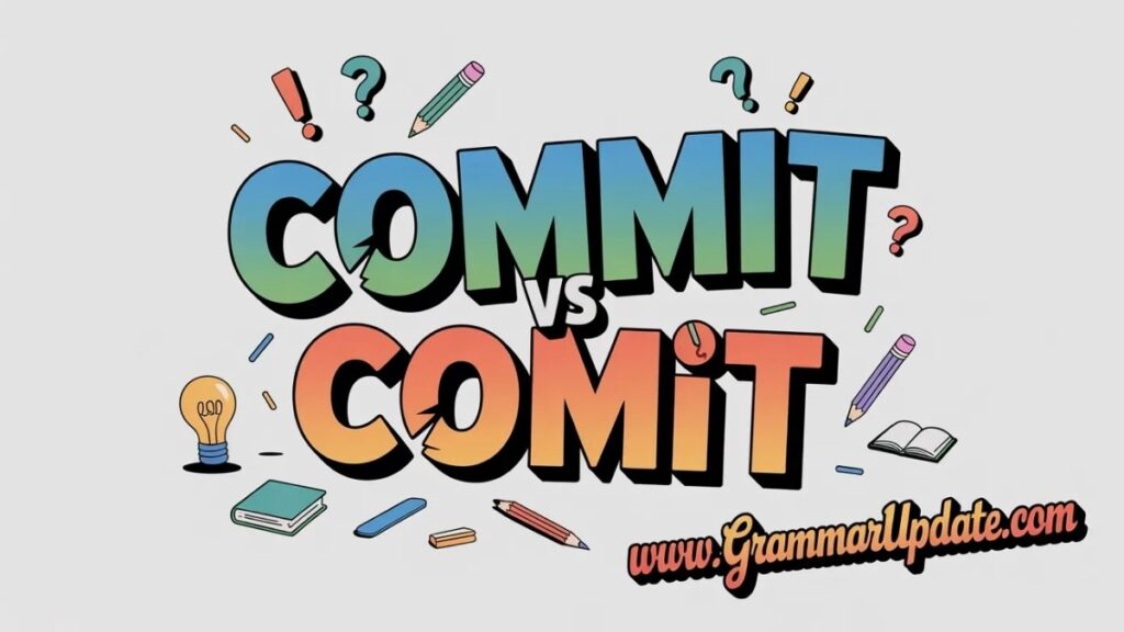 Commit vs Comit Correct Spelling and Usage