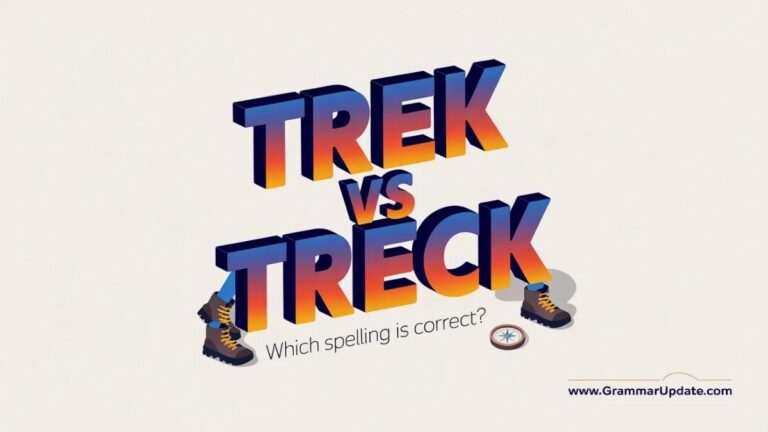 Trek vs Treck Confusion and Correct Usage - Grammar Update