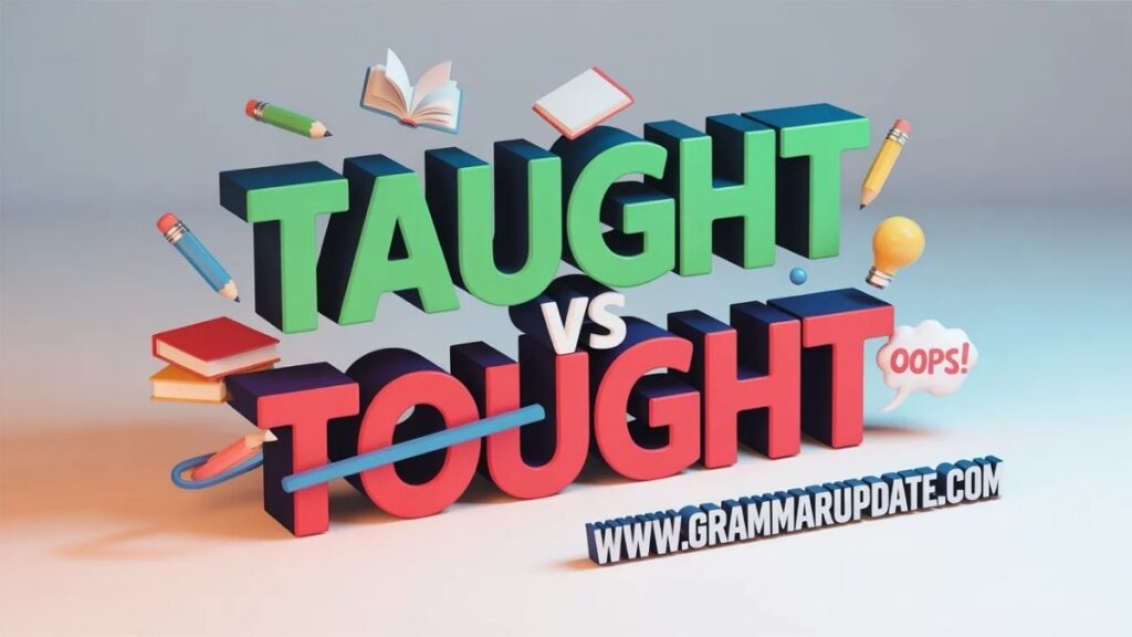 Taught vs Thought Difference