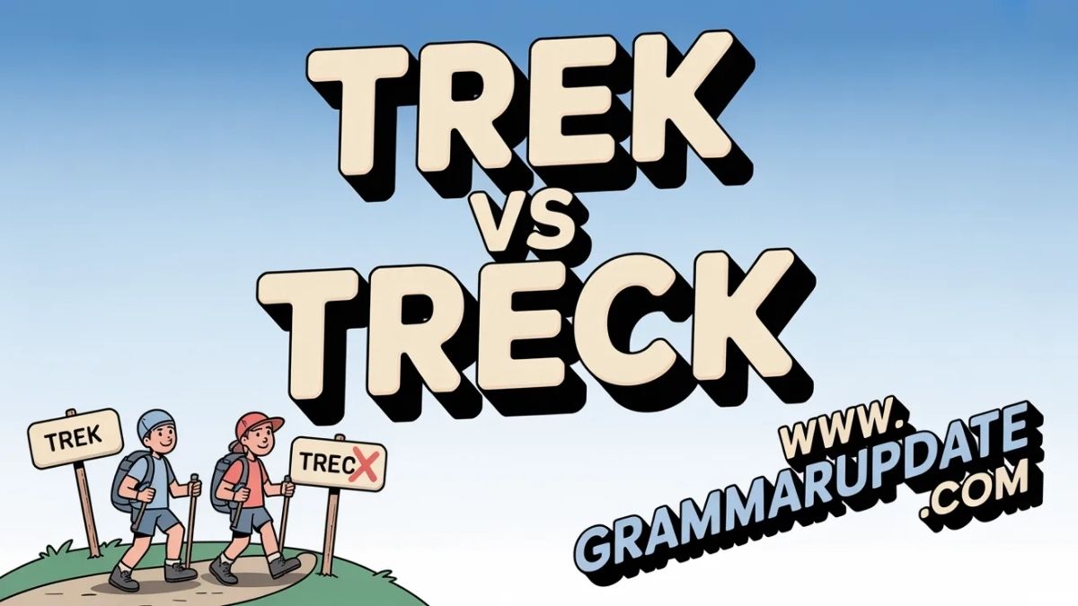 Trek Dictionary Trek vs Treck Confusion and Correct Usage - Grammar Update