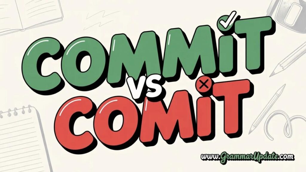 Commit vs Comit The Clear Difference You Need to Know