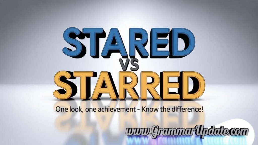 Practice Exercises Stared vs Starred