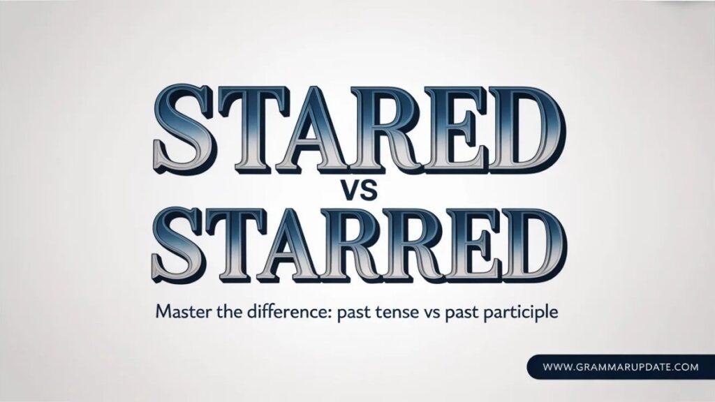 Staring vs Starring Extended Clarification