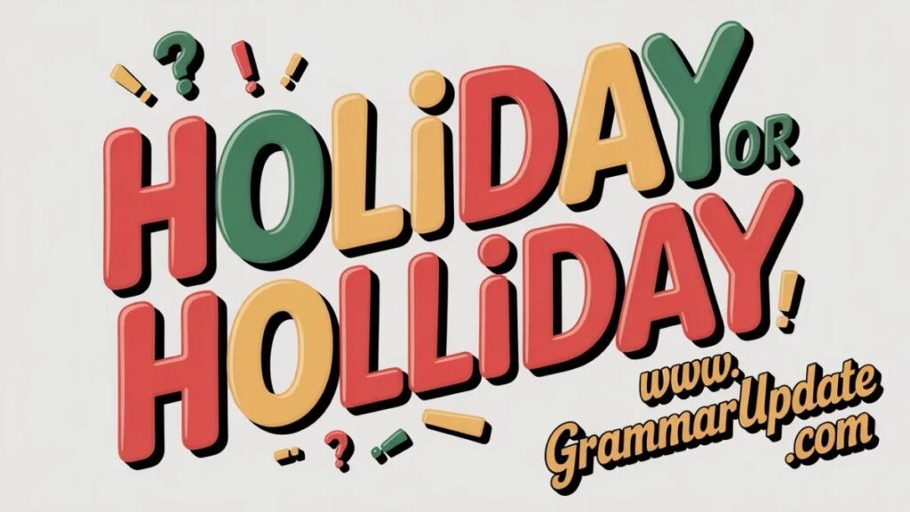 Holliday vs Holiday The Correct Answer