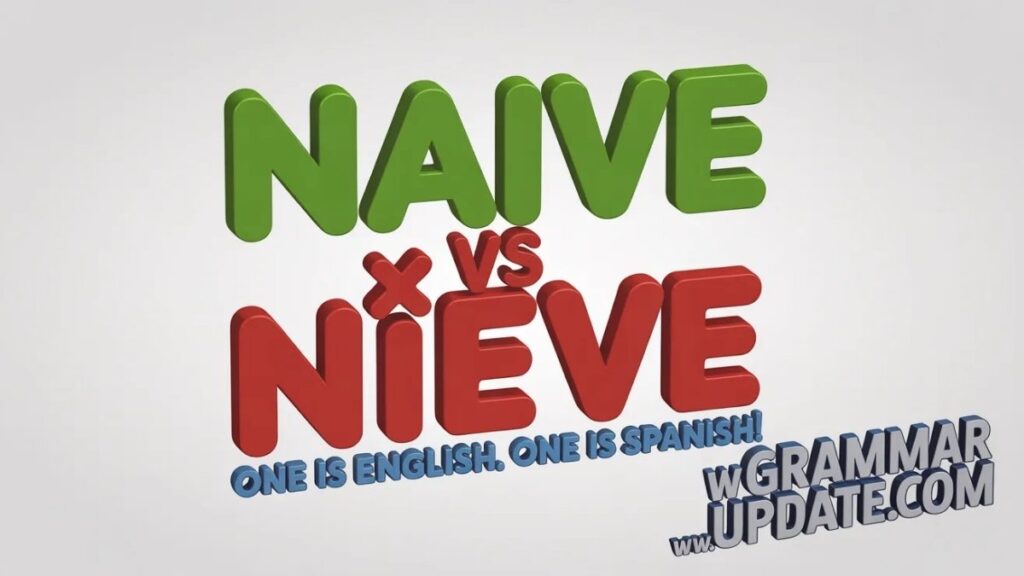 Why People Spell Naive as Nieve