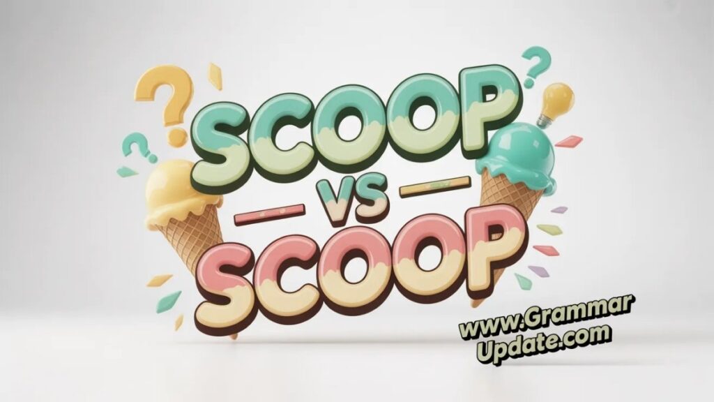 Scoop Meaning in Different Contexts
