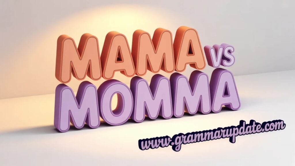 Mama vs Momma Correct Spelling and Difference