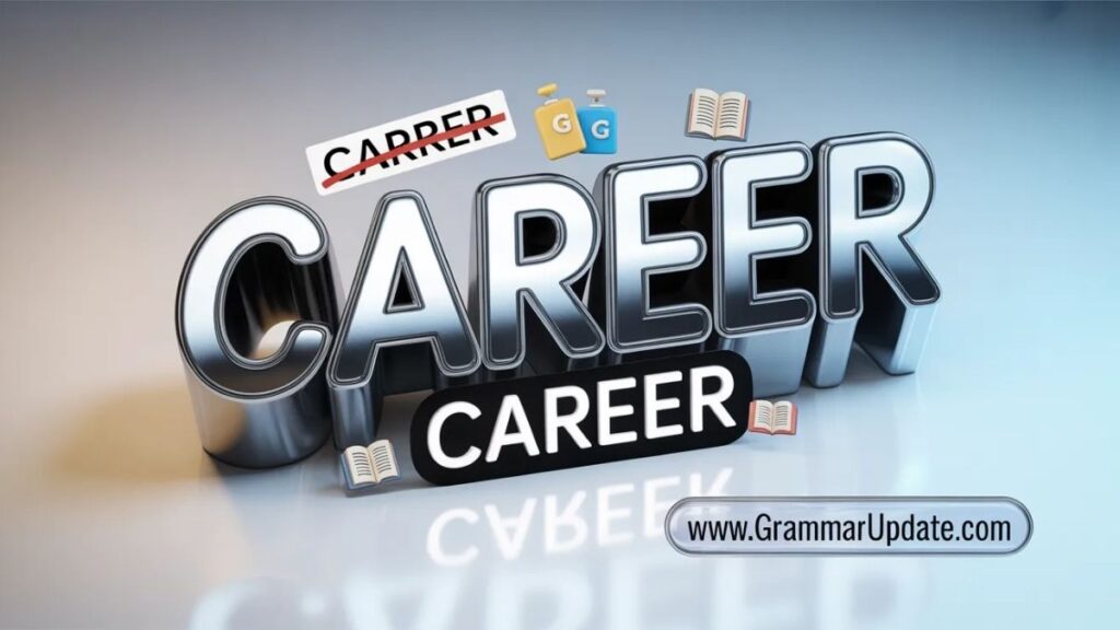 Carrer vs Career The Correct Spelling and Difference - Grammar Update