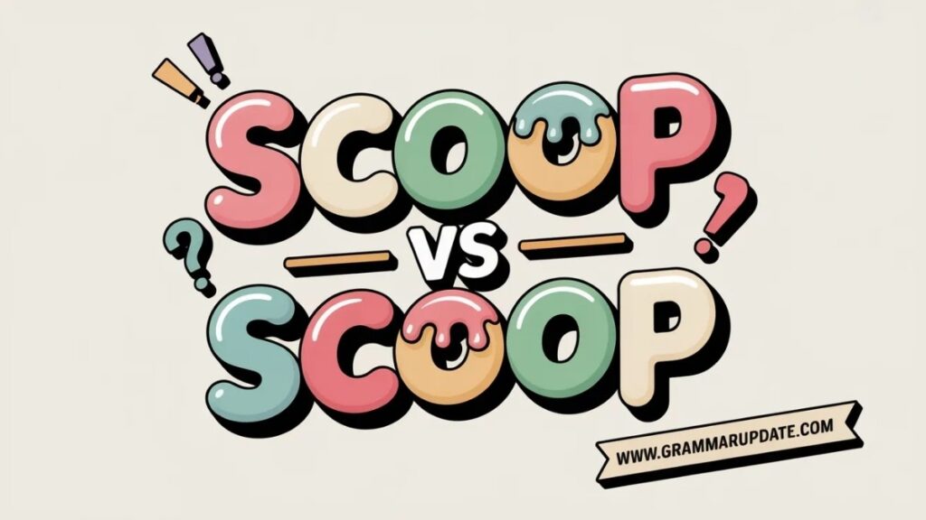 Scoop Definition in Simple Words