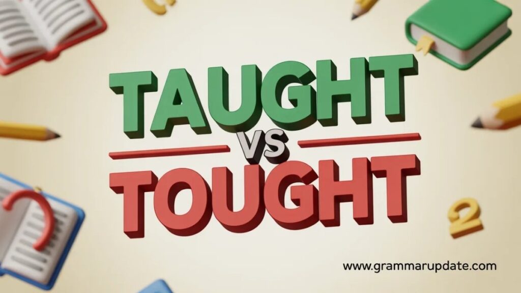 Taught vs Tought Correct Spelling and Usage