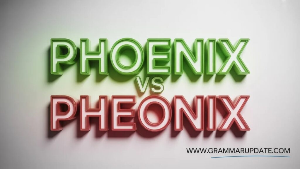 Phoenix vs Pheonix Pronunciation