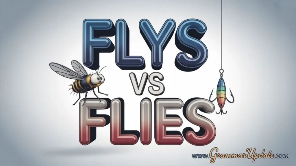 Flys vs Flies Correct Spelling and Common Mistakes