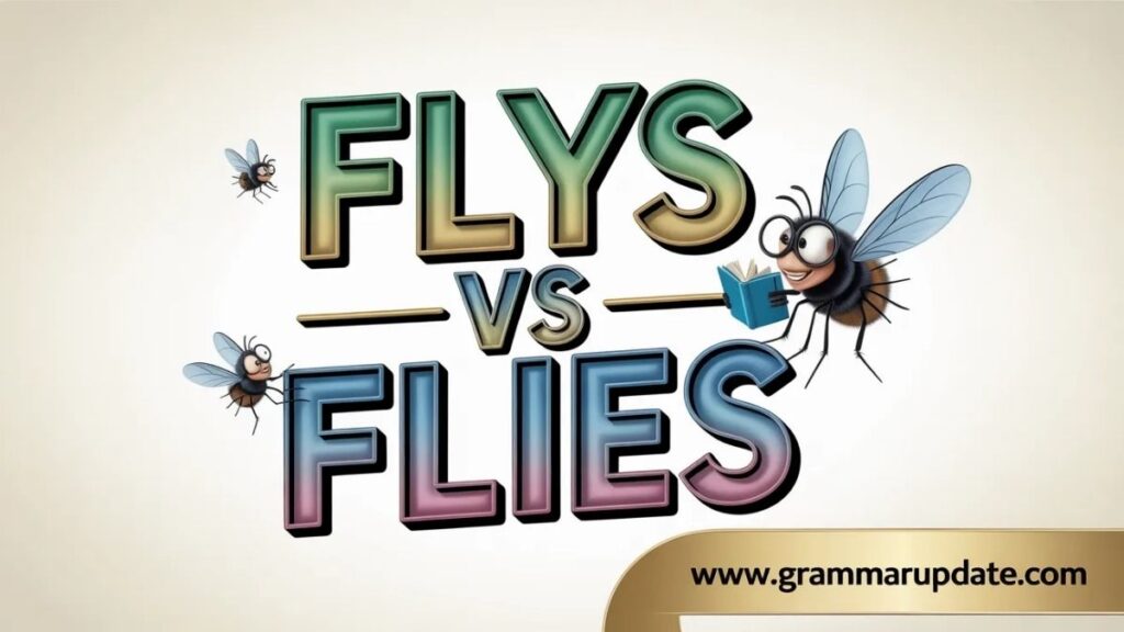 Common Mistakes in Flys vs Flies Usage