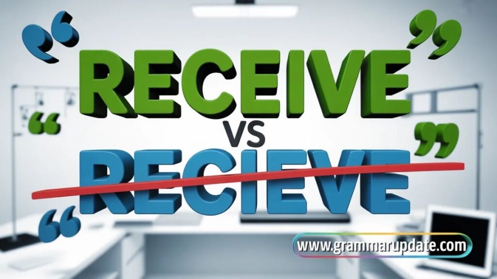 Receive vs Recieve Quick Answer