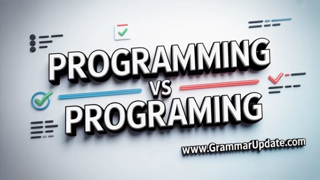 Programming vs Programing Which Spelling Is Correct?