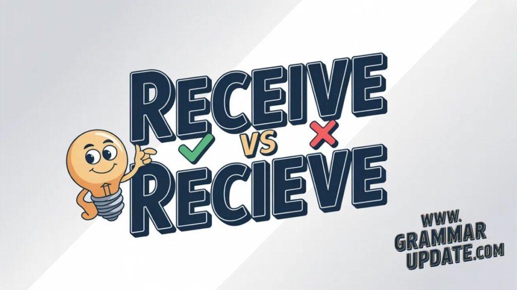 Practice Session Receive vs Recieve