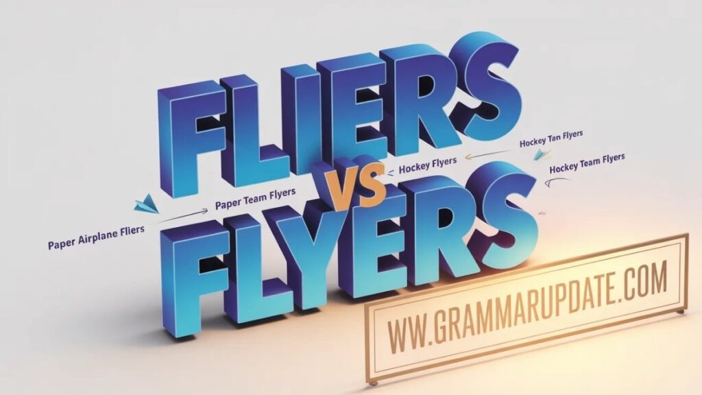 Fliers vs Flyers Quick Answer