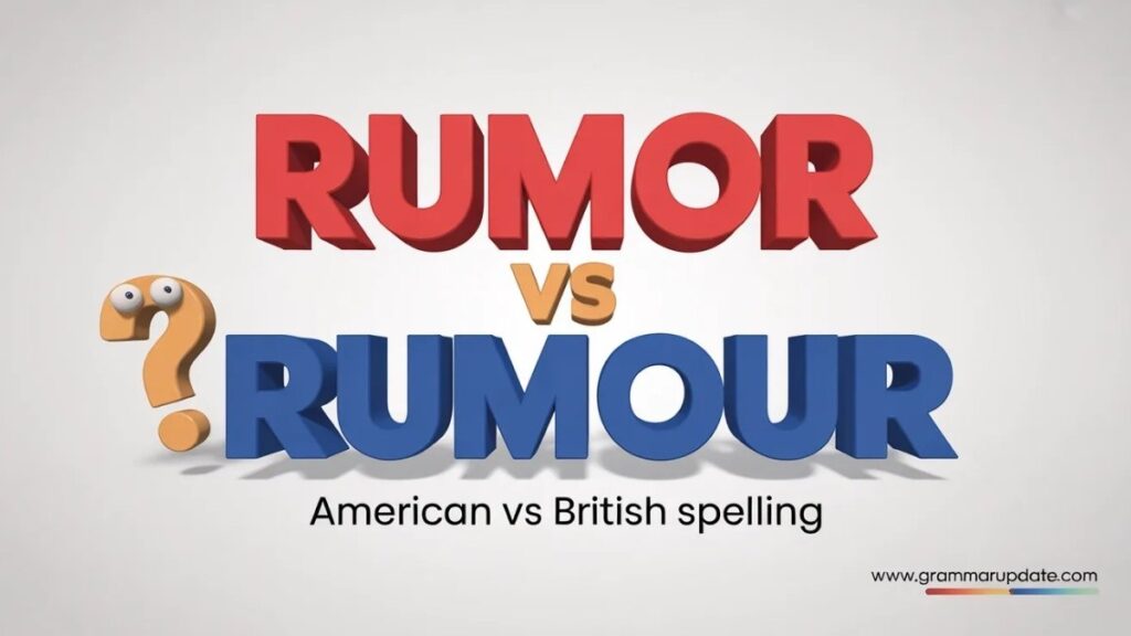 Rumor vs Rumour Difference and Usage