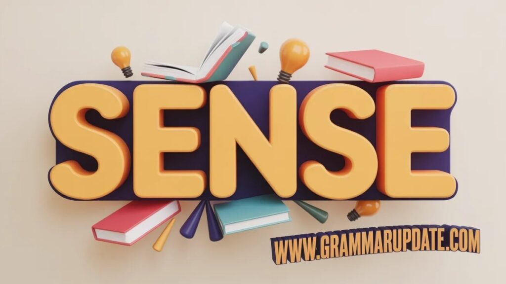 What Does Sense Mean?