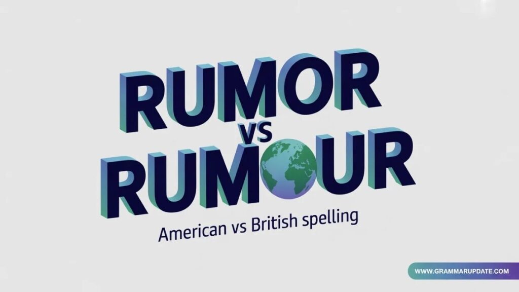 Practice Session rumor vs rumour