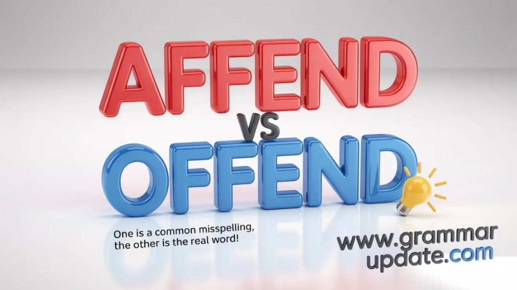 Affend vs Offend? Which Spelling Is Correct in English?