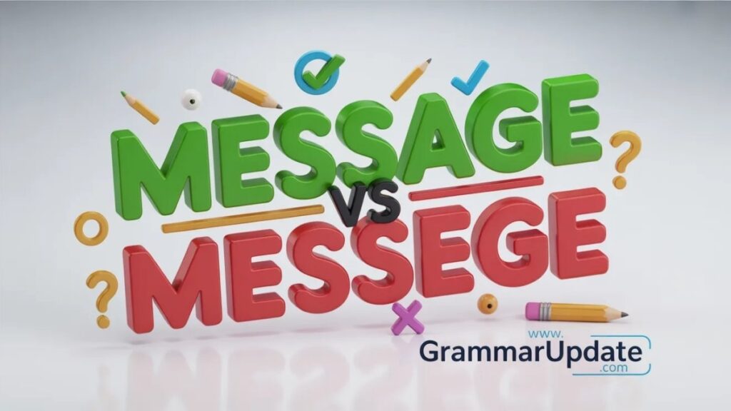 Message vs Messege Which Spelling Is Correct?