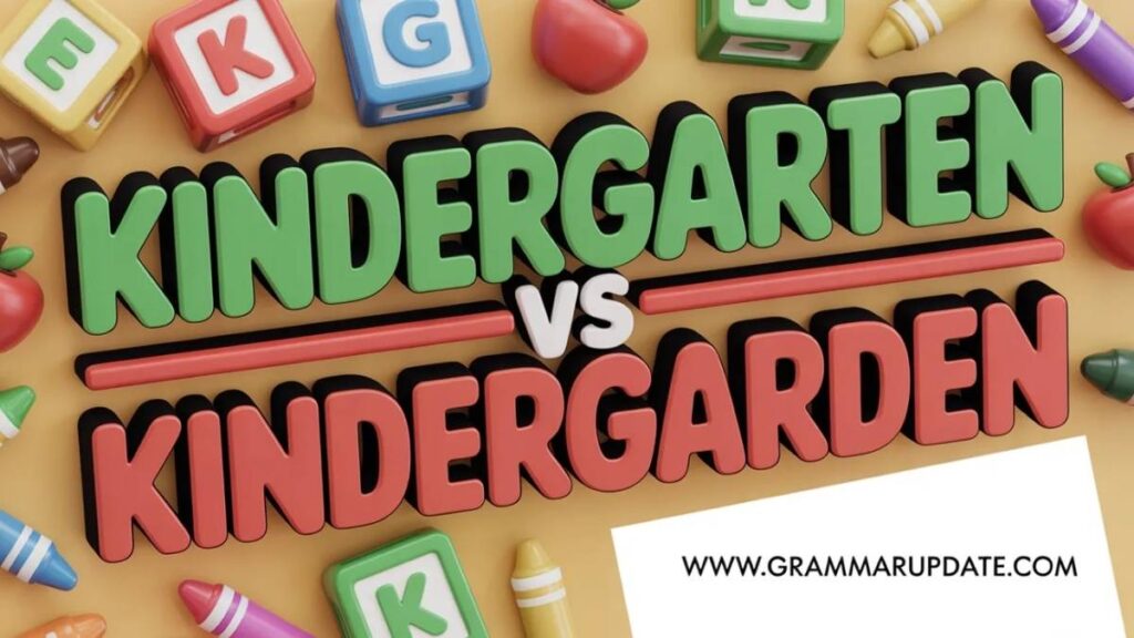 Why Is It Kindergarten and Not Kindergarden?
