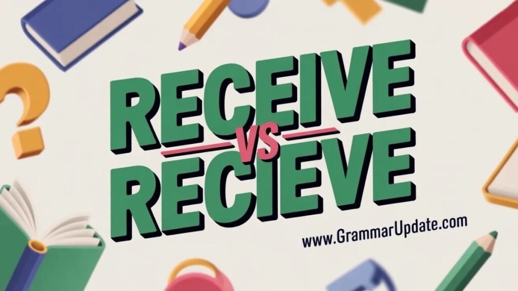 Receive vs Recieve Which is Correct and Usage?