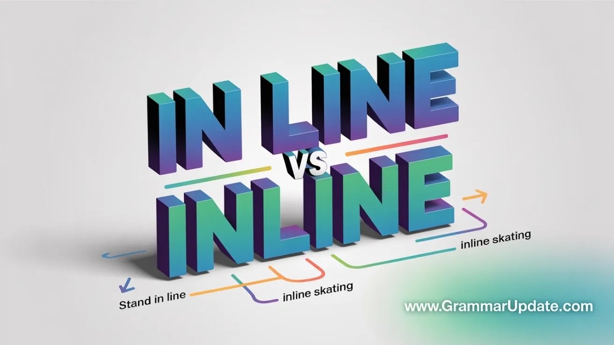 In Line vs Inline Which One Is Correct and Usage - Grammar Update
