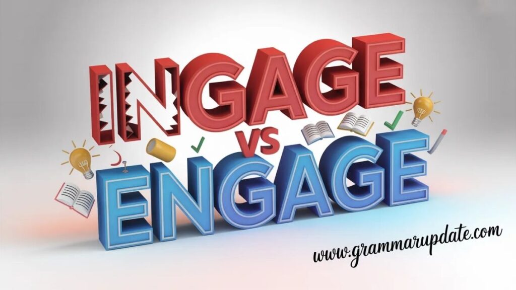 Practice Exercises ingage vs engage