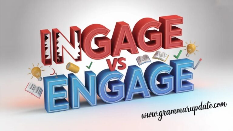 Ingage vs Engage Which Spelling Is Correct? - Grammar Update