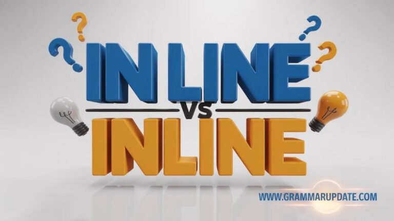 In Line vs Inline Which One Is Correct and Usage - Grammar Update