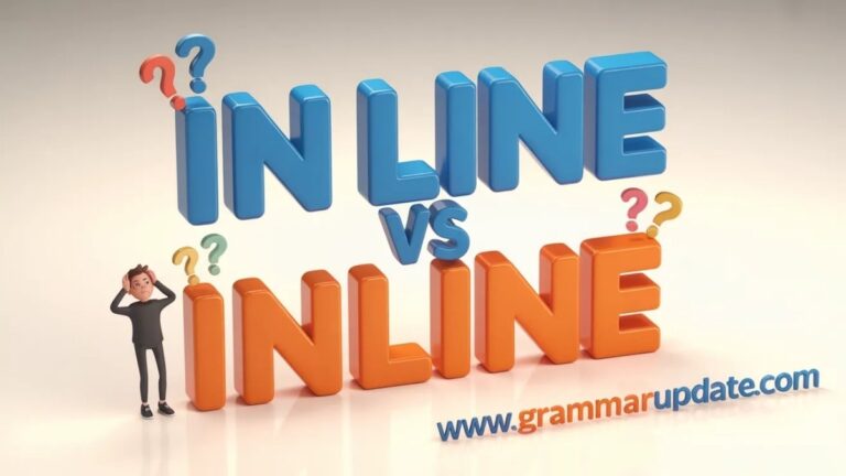 In Line vs Inline Which One Is Correct and Usage - Grammar Update