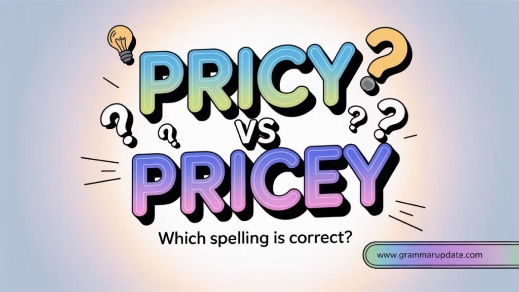 Pricy vs Pricey Which Spelling Is Correct?