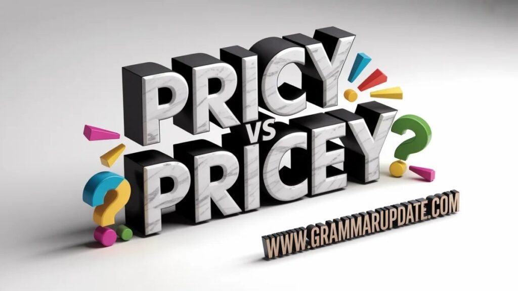 Pricy or Pricey Quick Answer