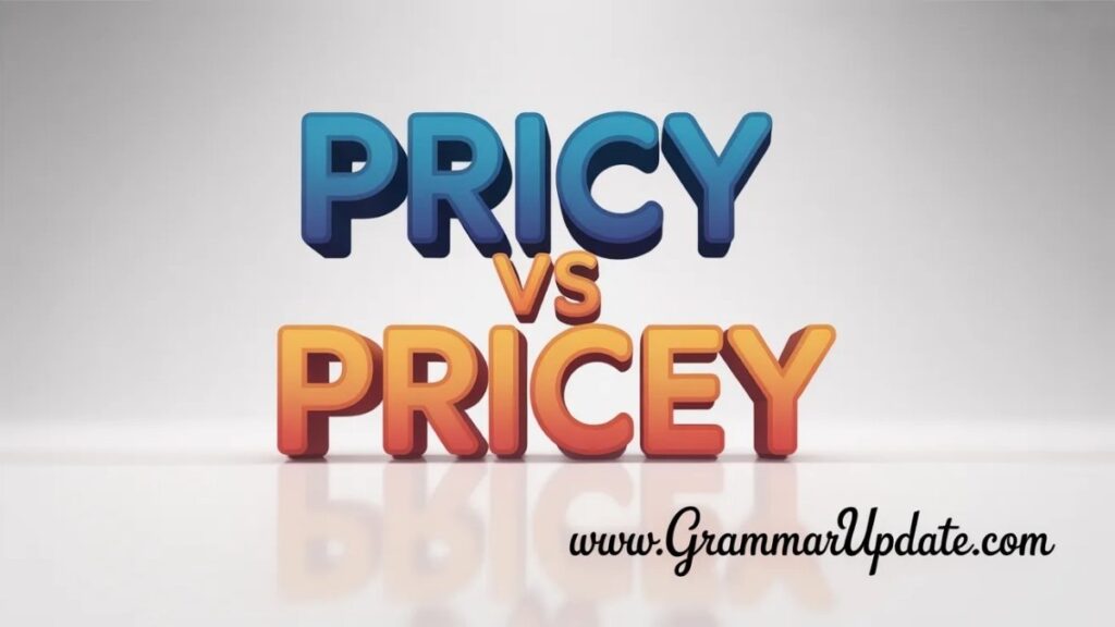 Pricy vs Pricey in Everyday Writing