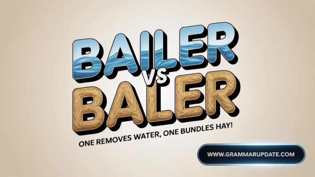 Bailer vs Baler the Difference and Usage