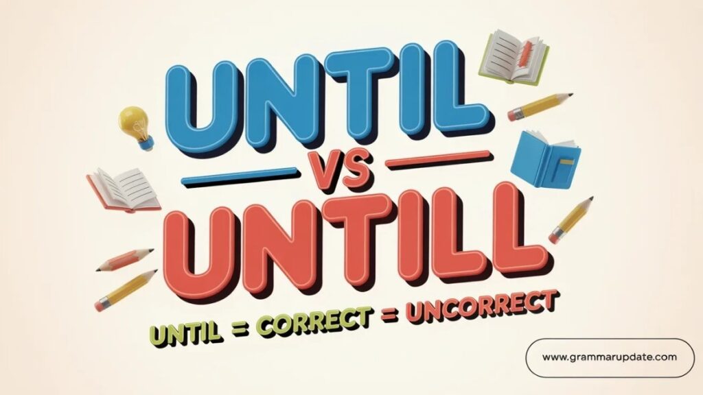 Until vs Untill Which Spelling Is Correct and Difference?