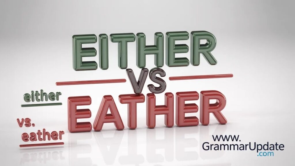 Either vs Eather Which is Correct Spelling and Usage