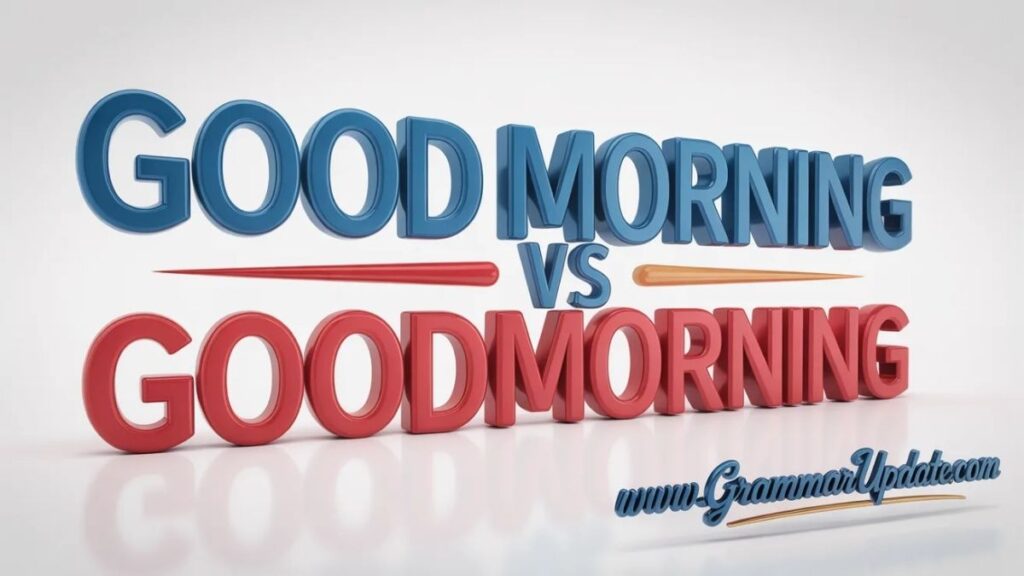 Goodmorning vs Good Morning Which Is Correct?