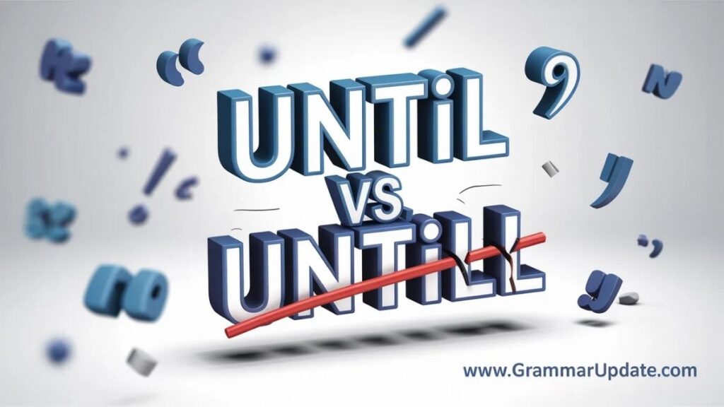 Until vs Untill Quick Answer