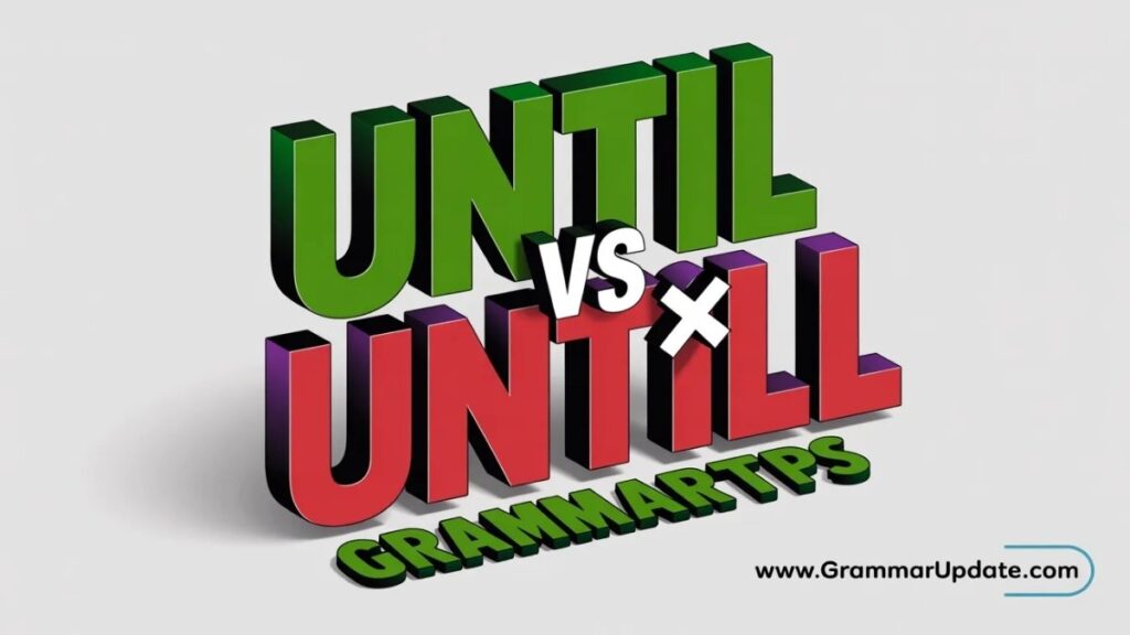 Professional Writing Example Until vs Untill